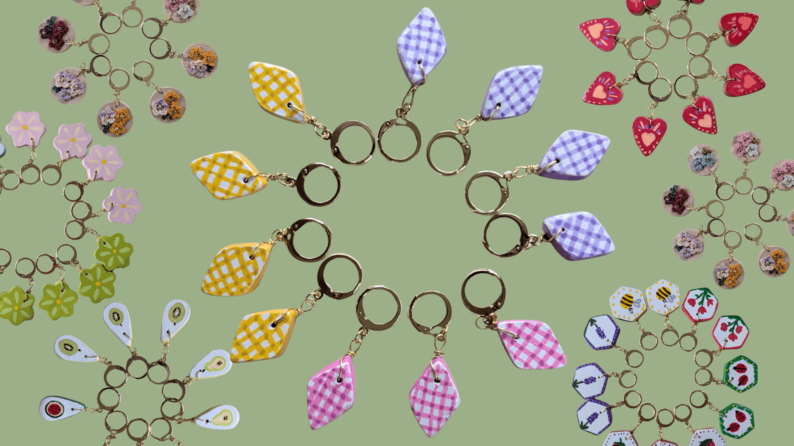 marqueurs de mailles pour le crochet et le tricot uniques et fait main