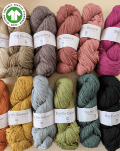 écheveaux de laine et coton bio de la marque bc garn référence big bio balance