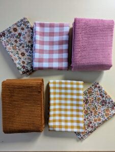 lot de coupons de tissu 100% coton certifié oeko tex