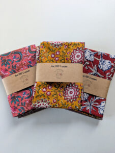 lot coupon de tissu 100% coton au motif d'inspiration indien