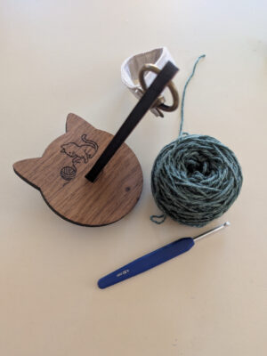 Support pour pelote – forme chat (prototype)