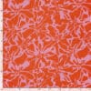 dimension du motif abstrait rose imprimé sur double gaze de coton