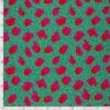 taille du motif léopard vert imprimé sur la double gaze de coton