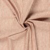 tombé du tissu lin coton rayé brique idéal pour un pantalon d"été