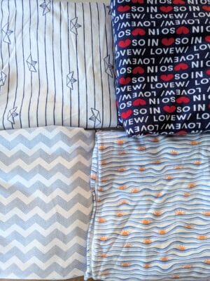 Coupons de jersey de coton – Tissés en France