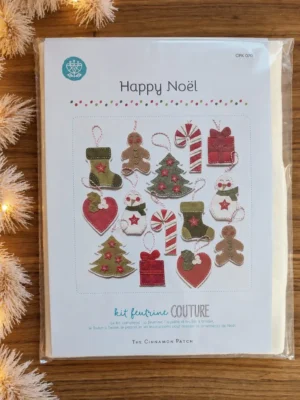 Kit feutrine Happy Noël – 14 décorations à coudre